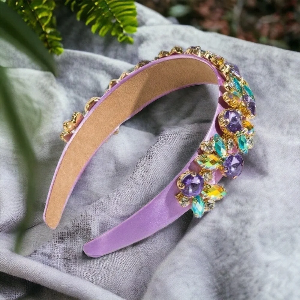 Sparkle & Shine: Rhinestone Easter Headband - Perfect for Mardi Gras & Beyond!